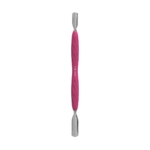 STALEKS Manicure Pusher Gummy with Silicone Handle UNIQ 10 TYPE 1 (rounded wide and rounded narrow pusher)