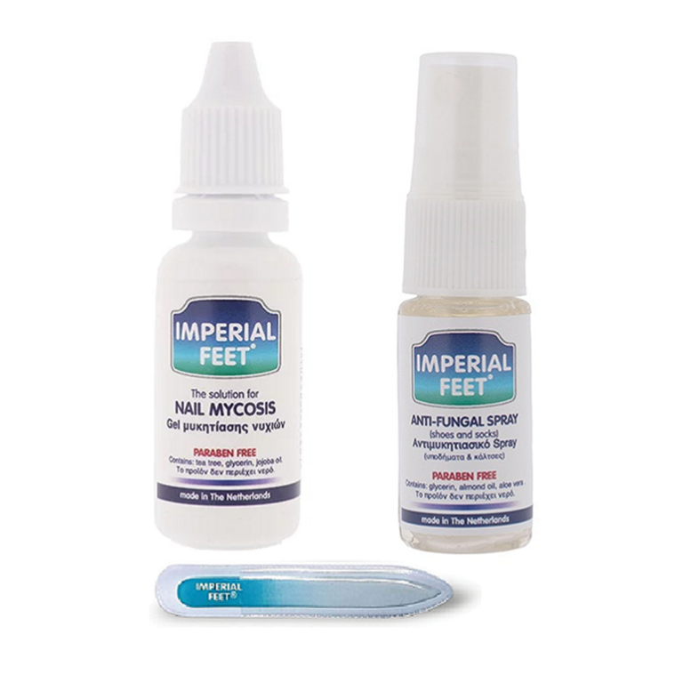 Imperial Feet Σετ για Μύκητες Νυχιών με Gel, Spray και Δώρο Λίμα
