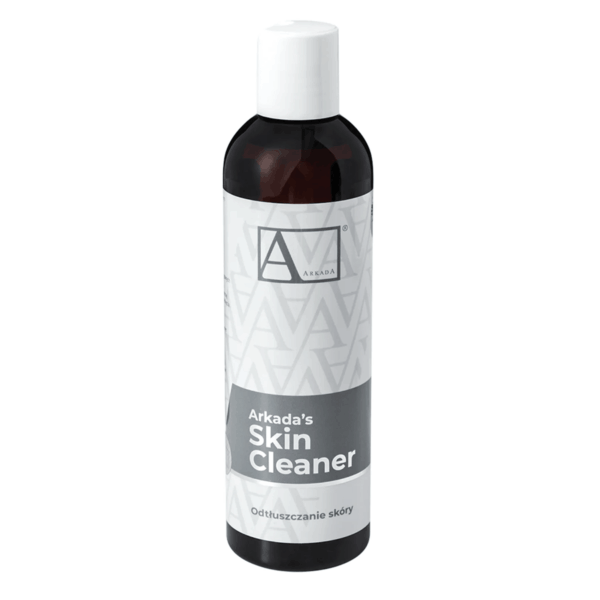 Μπουκάλι Arkada’s Skin Cleaner 250ml – ιδανικό για την απολίπανση πριν από εφαρμογή κινησιοταινίας ή θεραπεία πεντικιούρ/μανικιούρ.