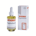 Εικόνα του Mykored Nail Protection Oil με συσκευασια 50ml σε συσκευασία με πινέλο εφαρμογής
