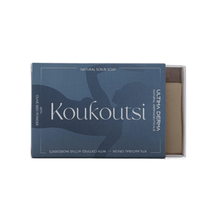 Απολεπιστικό σαπούνι Koukoutsi με κουκούτσι ελιάς και αιθέρια έλαια