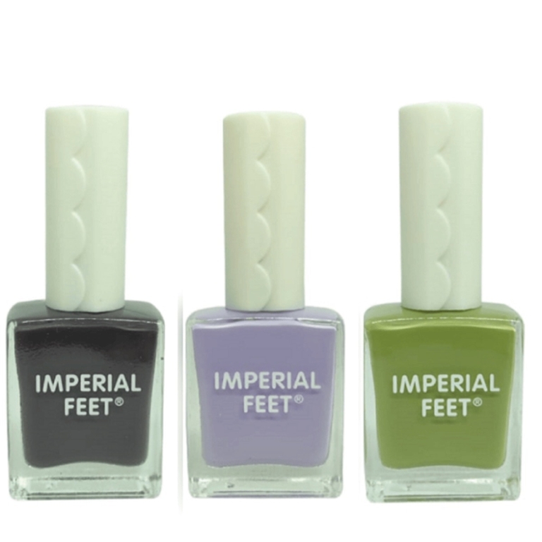 Imperial Feet Σετ 3 θεραπευτικών βερνικιών για μύκητες νυχιών – coffee green lavender