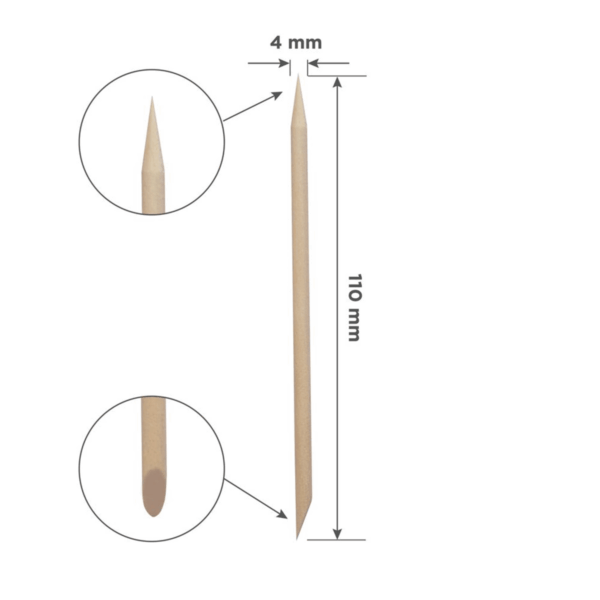 Διαστάσεις ξυλακίων STALEKS PRO 110mm για μανικιούρ