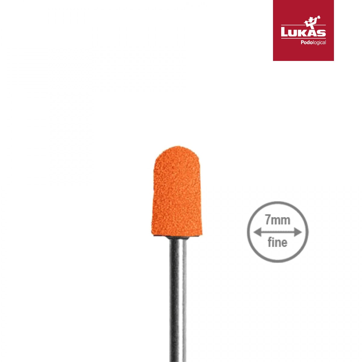 lukas-sk-podo-abrasive-caps-7mm-320grit-A21100072320 Καπελάκι LUKAS SK PODO 10 7mm/320 Grit πάνω σε υποδοχέα