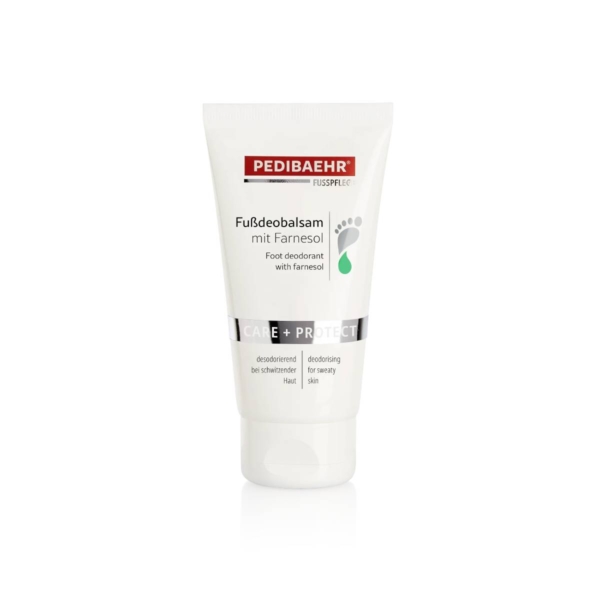 Σωληνάριο PEDIBAEHR Fußdeobalsam mit Farnesol, αποσμητικό βάλσαμο ποδιών για φροντίδα δέρματος με εφίδρωση.