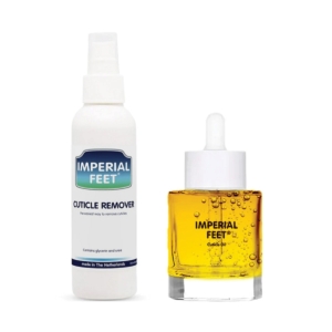 Σετ Imperial Feet Cuticle Oil 30ml και Cuticle Remover 150ml για φροντίδα επωνυχίων