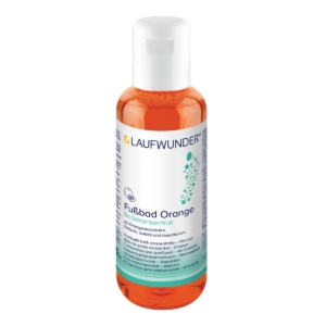Συμπυκνωμένο ποδόλουτρο Laufwunder Fußbad Orange 200ml – με εκχύλισμα πορτοκαλιού, για αναζωογόνηση, τόνωση, αποσμητική δράση και μαλάκωμα κάλων & σκληρύνσεων.
