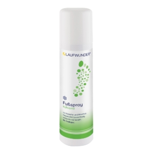 Σπρέι ποδιών Laufwunder Fußspray 150ml – αποσμητικό & δροσιστικό spray με καμφορά, μενθόλη & φαρνεσόλη για έντονη εφίδρωση και κακοσμία.