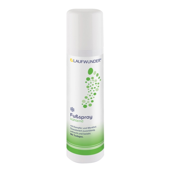 Σπρέι ποδιών Laufwunder Fußspray 150ml – αποσμητικό & δροσιστικό spray με καμφορά, μενθόλη & φαρνεσόλη για έντονη εφίδρωση και κακοσμία.