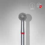 Λεπτομέρεια STALEKS PRO FA01R050 – Φρέζα διαμαντιού ball 5mm με κόκκινη χάραξη (soft)