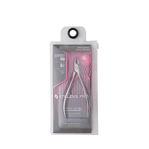 Συσκευασία πενσακίου STALEKS PRO EXPERT 90 5mm με αναγραφόμενα χαρακτηριστικά.