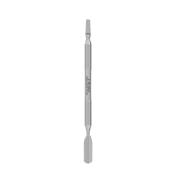Επαγγελματικό σπρωχτηράκι STALEKS EXPERT 30 TYPE 5 σε πλήρη κατακόρυφη όψη, με στρογγυλεμένο pusher στην κάτω άκρη και ίσια λεπίδα στην επάνω.