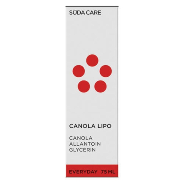 Συσκευασία SUDA CARE Canola Lipo 75ml με ενεργά συστατικά Canola, Αλλαντοΐνη και Γλυκερίνη