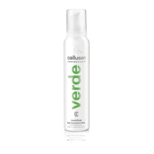 Συσκευασία Callusan Verde 175ml – αφρός σώματος για Neurodermitis με έλαιο κάνναβης, CBD & νυχτολούλουδο