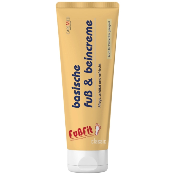 CareMed FußFit Αλκαλική Κρέμα Ποδιών & Γαμπών 150ml – σωληνάριο μπροστινή όψη