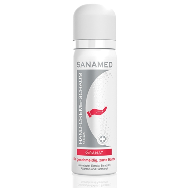SanaMed Hand-Creme-Schaum “Granat” 100ml – μπροστινή όψη προϊόντος