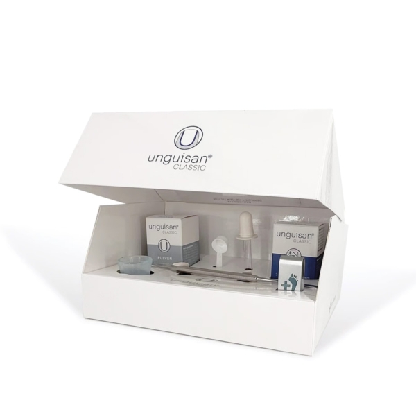 Φωτογραφία του πλήρους σετ Unguisan Starter Box με υλικά προσθετικής νυχιών