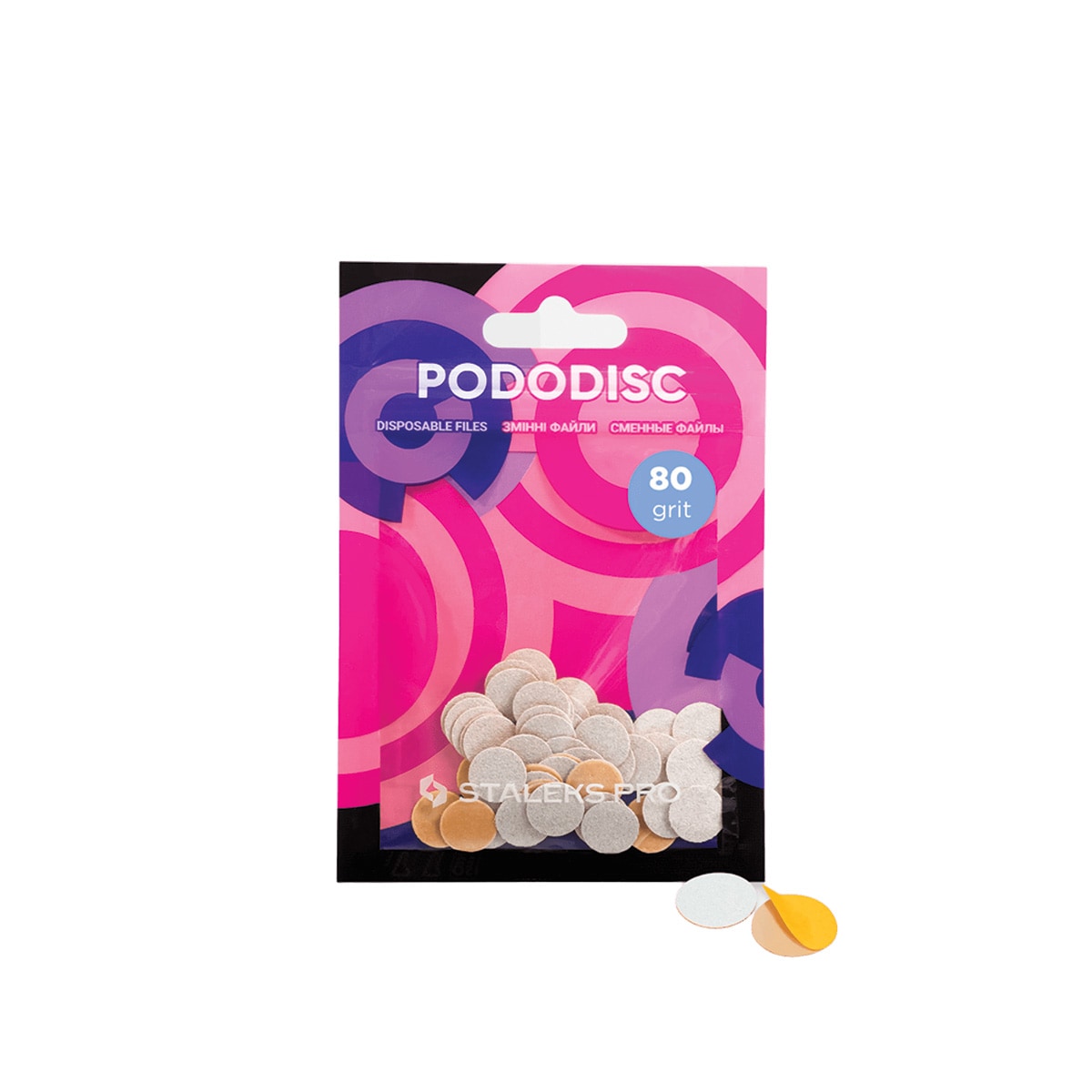 staleks-pro-antallaktika-pads-podologikoy-diskoy-pododisc-xs-10mm-80-grit-pdf-10-80w-50-tmx Συσκευασία STALEKS PRO PODODISC XS 10mm 80 grit (50 τεμάχια)