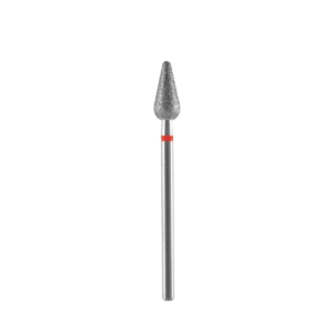 Φρέζα διαμαντιού STALEKS PRO EXPERT FA101R050/12 κόκκινη – σχήμα αχλαδιού 5mm/12mm (fine)