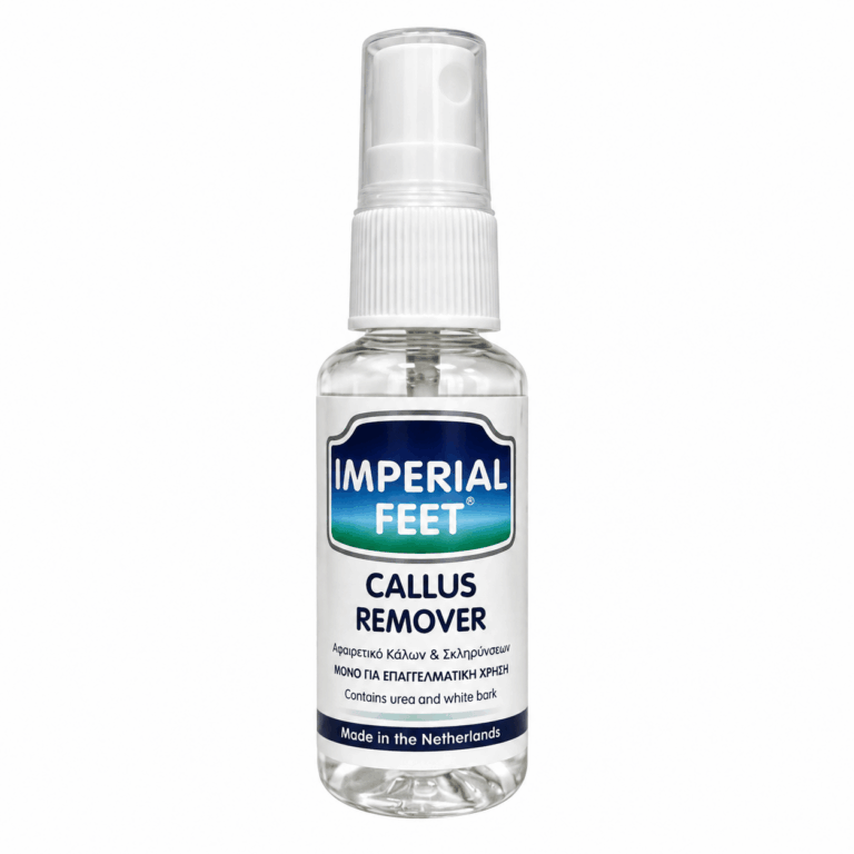 Επαγγελματικό Imperial Feet Callus Remover 30ml – Αφαιρετικό Κάλων και Σκληρύνσεων σε πλαστικό μπουκάλι με αντλία.