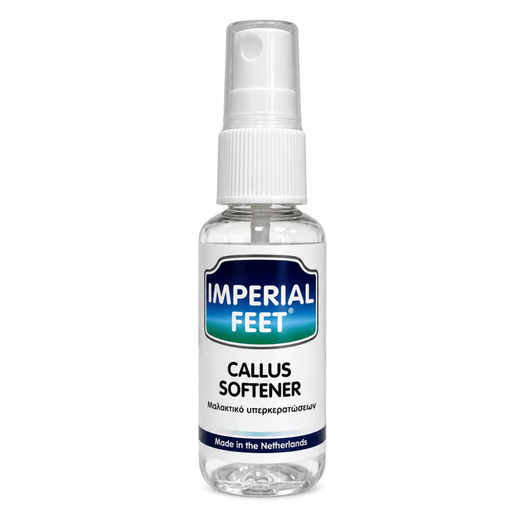 Imperial Feet Callus Softener 30ml – Μαλακτικό υπερκερατώσεων σε πλαστικό μπουκάλι με αντλία.
