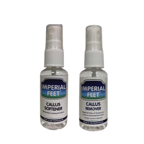Imperial Feet Σετ Callus Softener και Callus Remover 30ml – Μαλακτικό και αφαιρετικό υπερκερατώσεων & κάλων.