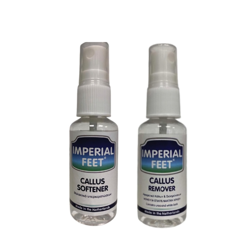 Imperial Feet Σετ Callus Softener και Callus Remover 30ml – Μαλακτικό και αφαιρετικό υπερκερατώσεων & κάλων.
