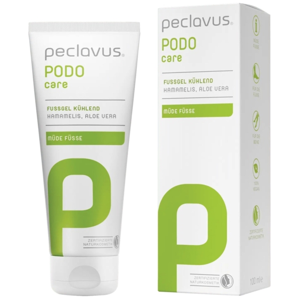 peclavus PODOcare Cooling Foot Gel – Tube και κουτί 100ml