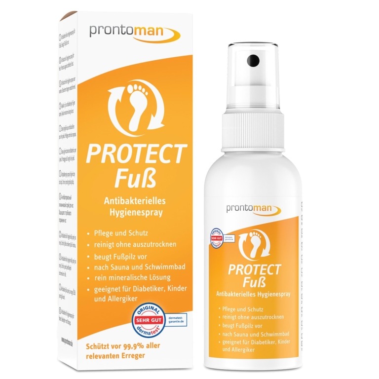 Prontoman Protect Fuß 75ml – Αντιβακτηριδιακό υγιεινό σπρέι για πόδια