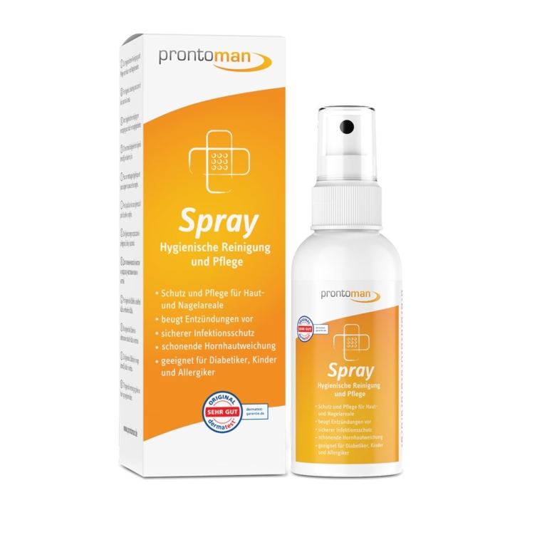 Prontoman Spray 75ml – Υγιεινός καθαρισμός και φροντίδα δέρματος & νυχιών