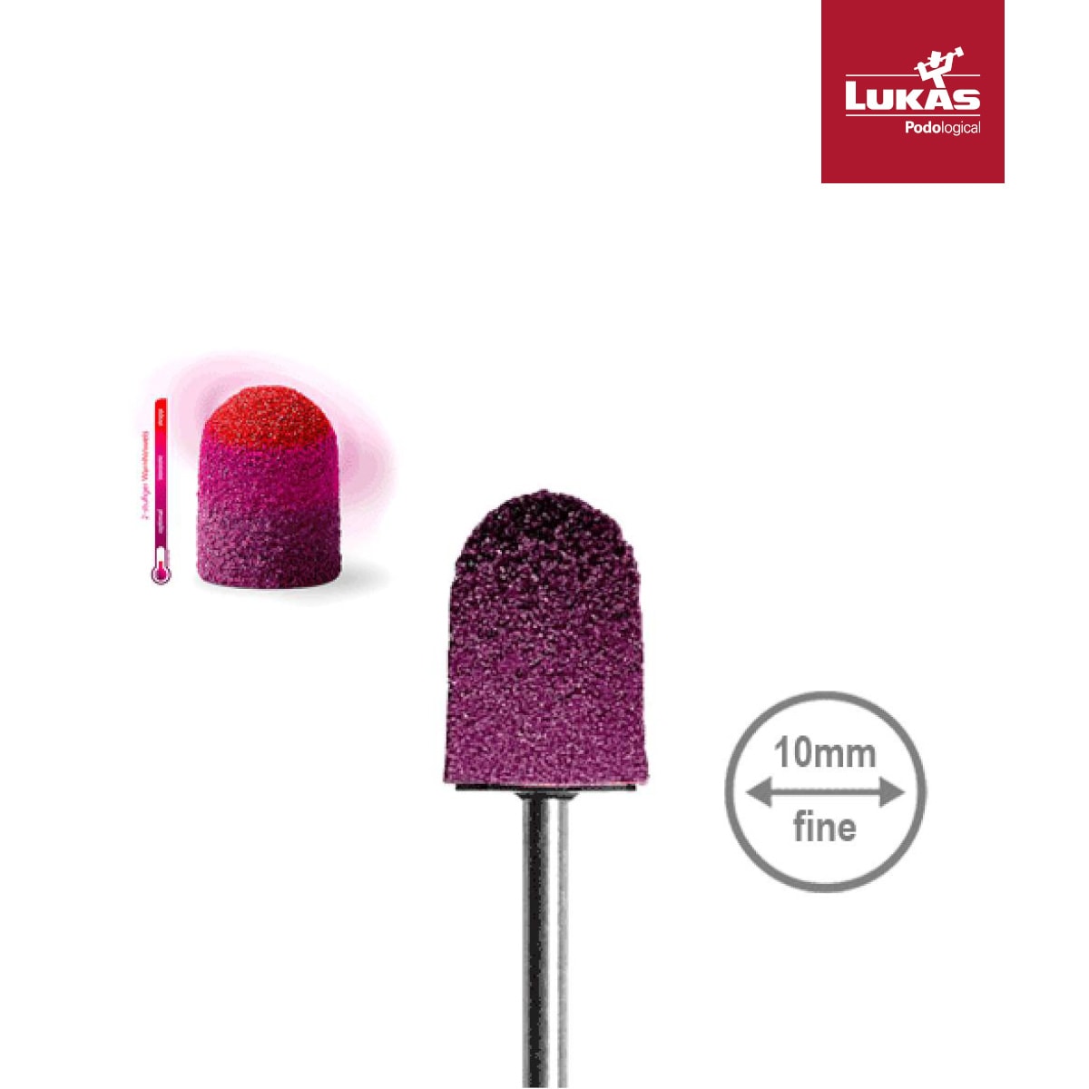 lukas-sk-thermo-abrasive-caps-10mm-320grit-A21080102320 LUKAS SK THERMO Καπελάκια Ποδολογίας 10mm 320 Grit Fine Στρογγυλά