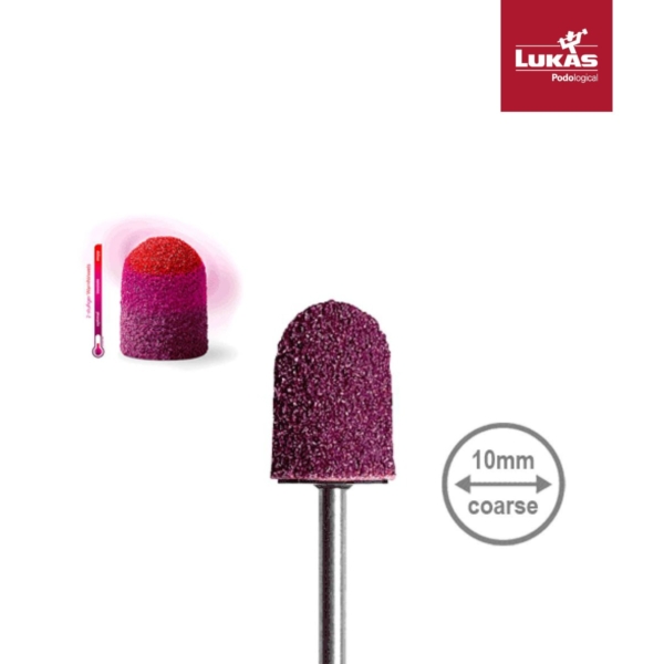 LUKAS SK THERMO Καπελάκια Ποδολογίας 10mm 80 Grit Coarse Στρογγυλά