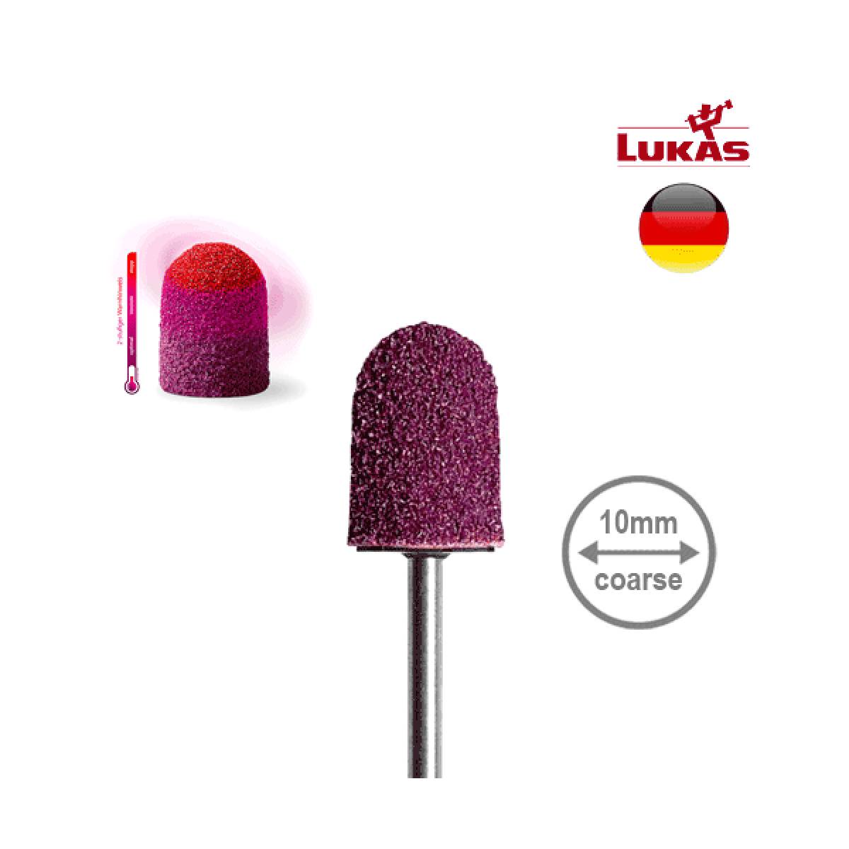 lukas-sk-thermo-abrasive-caps-10mm-80grit-coarse-round-podology-A21080102080 LUKAS SK THERMO Καπελάκια Ποδολογίας 10mm 80 Grit Coarse Στρογγυλά