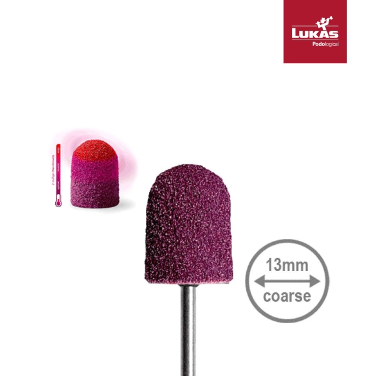 LUKAS SK THERMO Καπελάκια Ποδολογίας 13mm 80 Grit Coarse Στρογγυλά