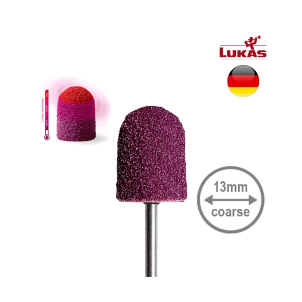 LUKAS SK THERMO Καπελάκια Ποδολογίας 13mm 80 Grit Coarse Στρογγυλά