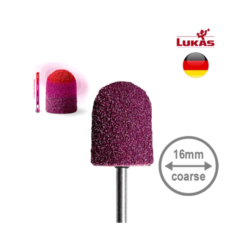 LUKAS SK THERMO Καπελάκια Ποδολογίας 16mm 80 Grit Coarse Στρογγυλά