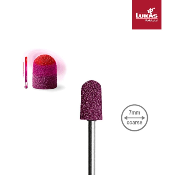LUKAS SK THERMO Καπελάκια Ποδολογίας 7mm 80 Grit Coarse Στρογγυλά