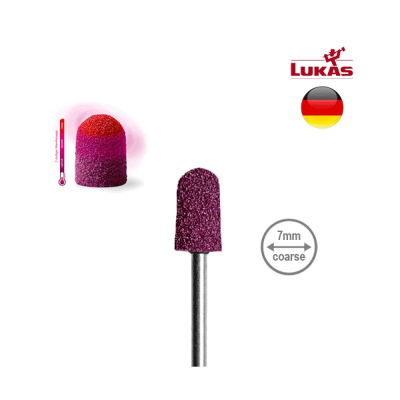 LUKAS SK THERMO Καπελάκια Ποδολογίας 7mm 80 Grit Coarse Στρογγυλά