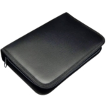 Μαύρη θήκη εργαλείων ποδολογίας Lütticke από τεχνητό δέρμα με φερμουάρ