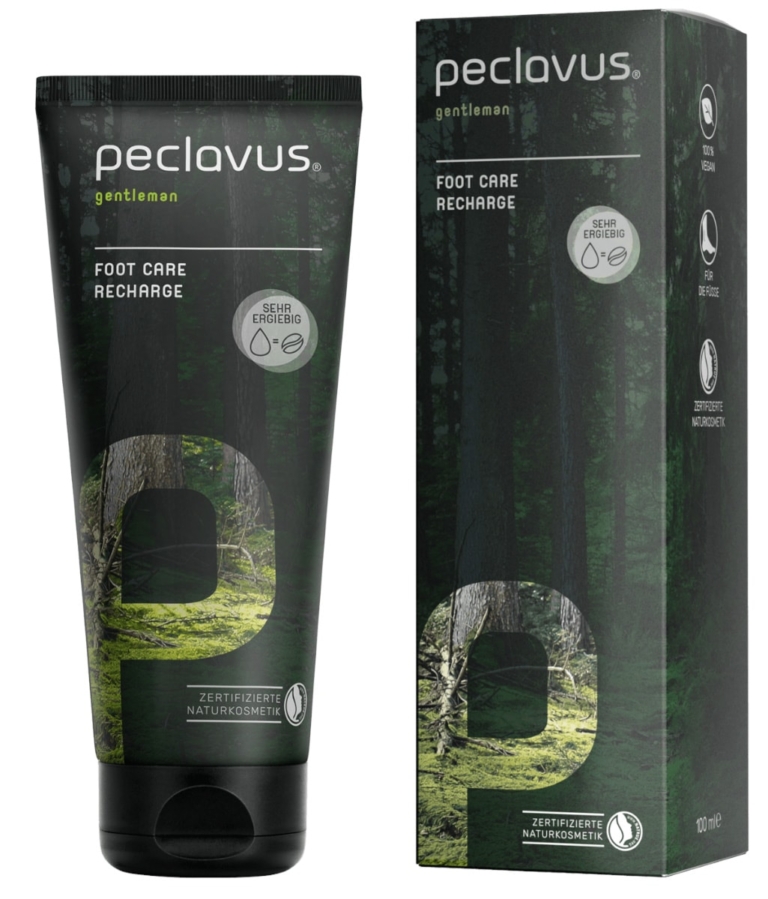 Συσκευασία peclavus gentleman Recharge με πιστοποίηση NATRUE.