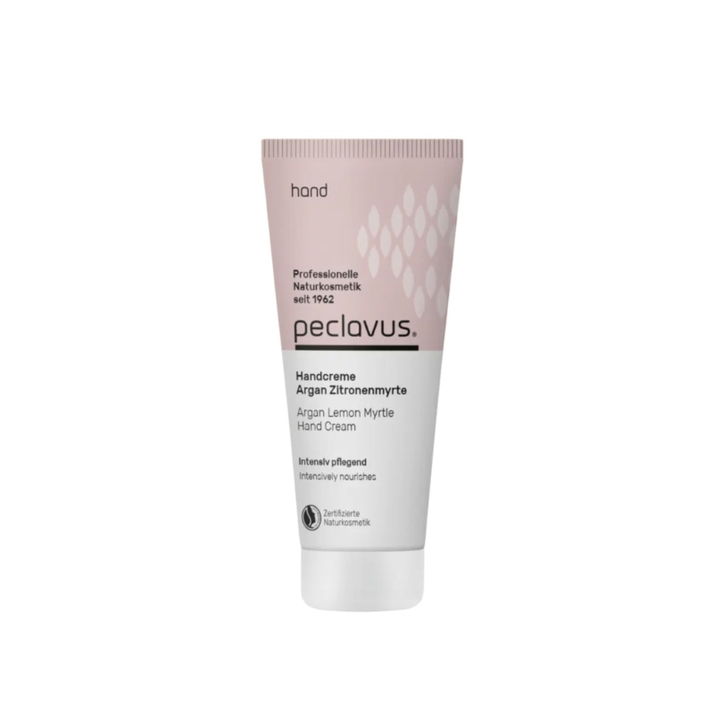 Κρέμα χεριών peclavus Argan Zitronenmyrte 30ml σε σωληνάριο.