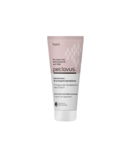 Κρέμα χεριών peclavus Granatapfel Sandelholz 30ml σε σωληνάριο.