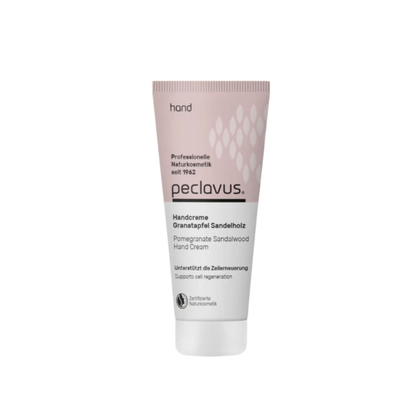 Κρέμα χεριών peclavus Granatapfel Sandelholz 30ml σε σωληνάριο.