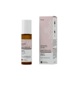 Συσκευασία peclavus λάδι νυχιών Wildrose 10ml με σήμανση NATRUE