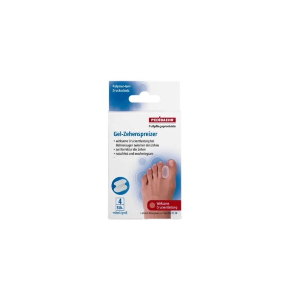 Συσκευασία PEDIBAEHR Σιλικόνη Διαχωρισμού Δακτύλων Medium/Large 4 τεμαχίων