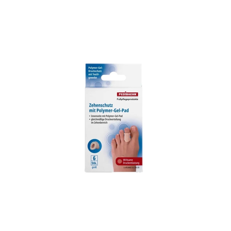 υσκευασία PEDIBAEHR Υφασμάτινος Δακτύλιος Προστασίας με Τζελ Large (6 τεμ.)