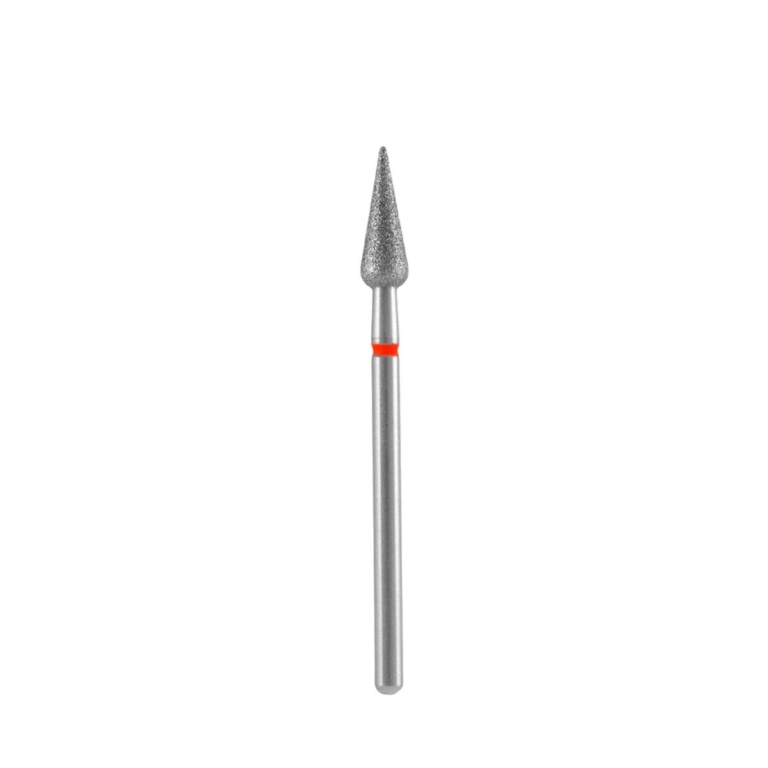 Φρέζα διαμαντιού STALEKS PRO FA100R040/12 σχήμα Pointed Pear με κόκκινο δακτύλιο 4mm