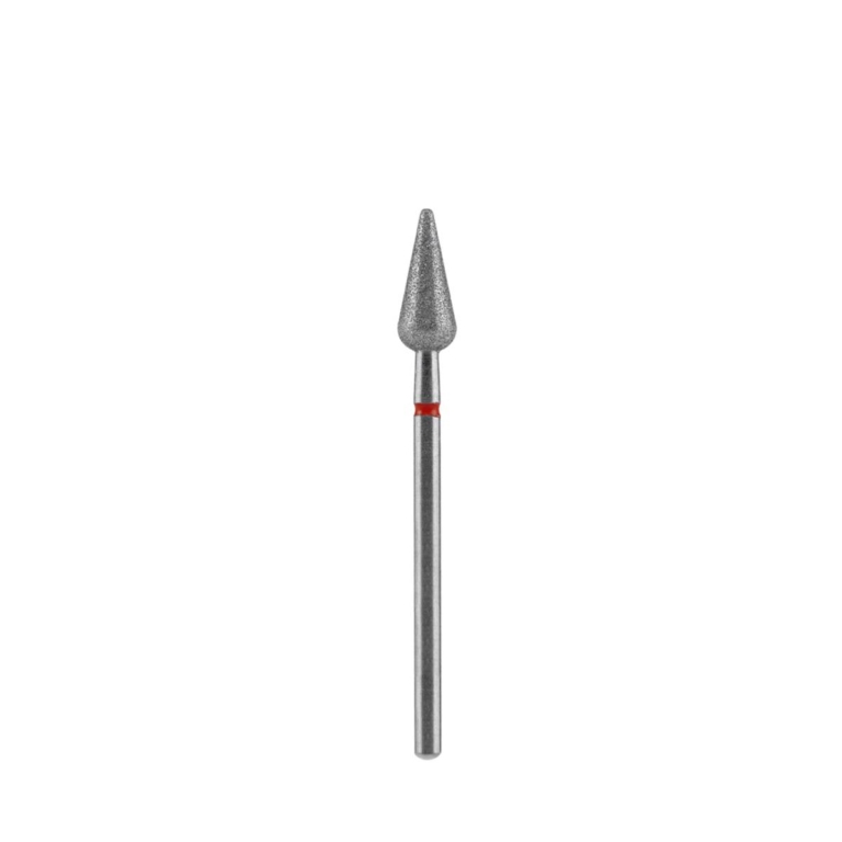 Φρέζα διαμαντιού STALEKS PRO FA100R050/12 σχήμα Pointed Pear με κόκκινο δακτύλιο 5mm