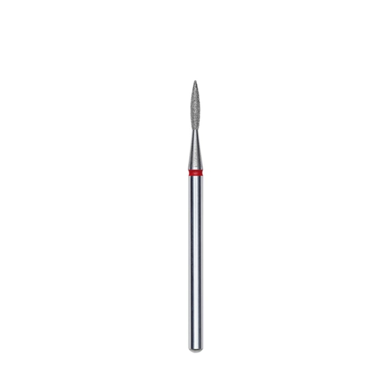 Φρέζα διαμαντιού STALEKS PRO FA11R016/8 σχήμα Pointed Flame με κόκκινο δακτύλιο 1.6mm