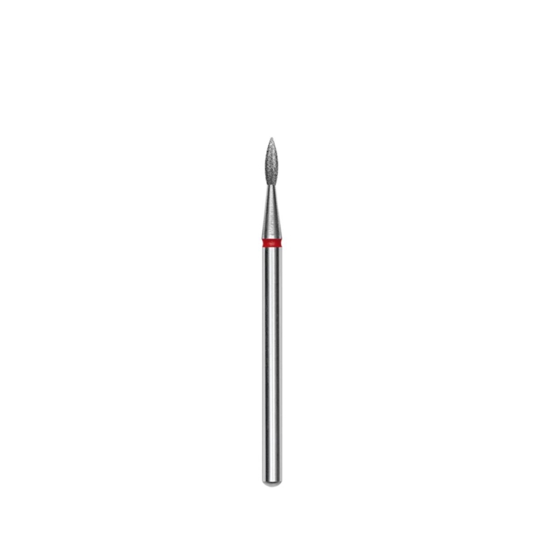 Φρέζα διαμαντιού STALEKS PRO FA11R018/8 σχήμα Pointed Flame με κόκκινο δακτύλιο 1.8mm